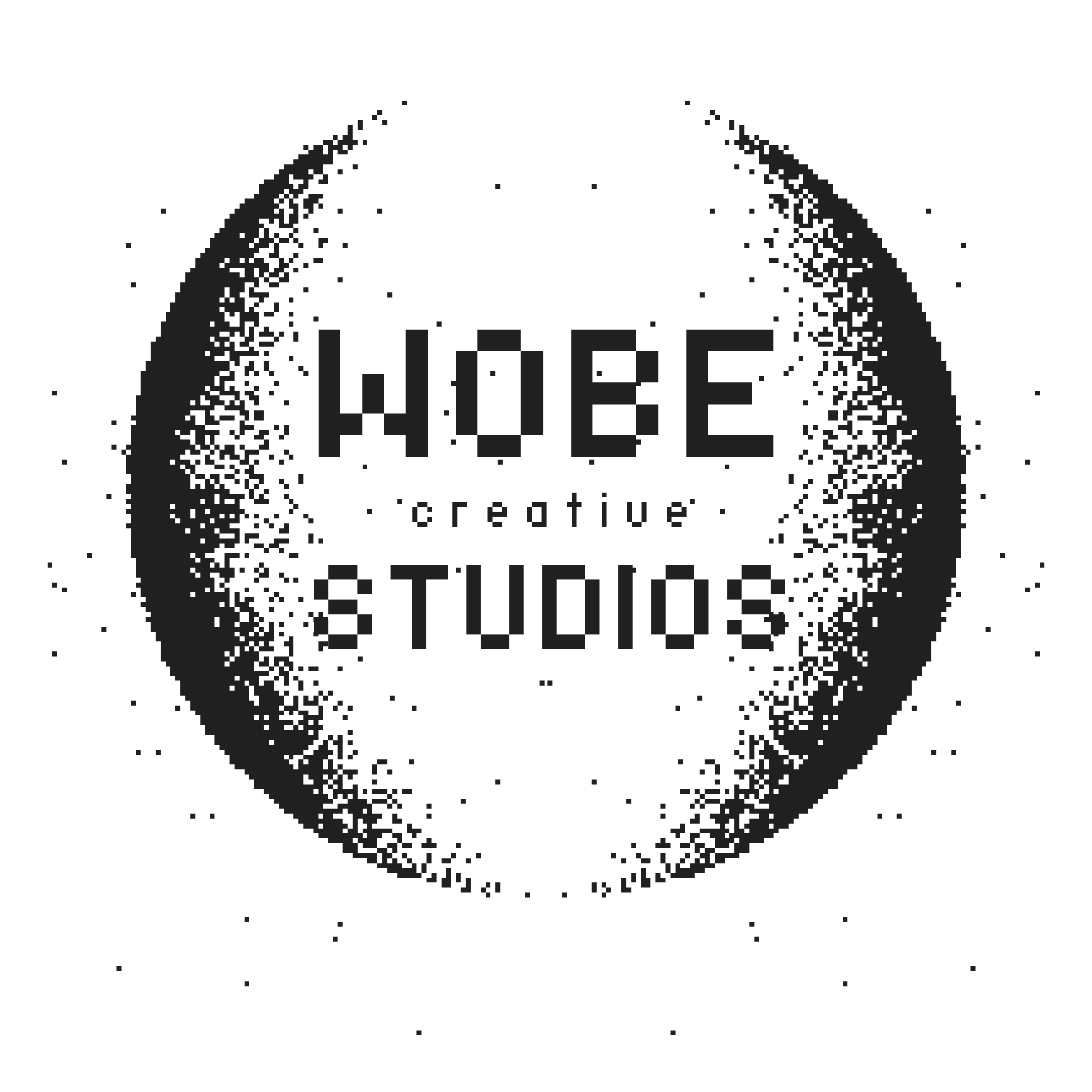 White Black and Purple Minimalist Modern Pixel Art Illustrative Gaming and IT Technology Logo (8)